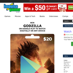 Win Godzilla on Google Play to Watch Digitally on any Device