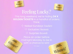 Win 1 of 24 Golden Tickets - Naked Sundays SPF
