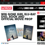 Win 'Gone Girl' blu-ray DVD, book & official movie prop!