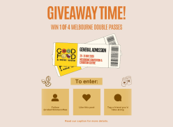 Win 1 of 4 Good Food & Wine Melbourne Show Double Passes - The House of Robert Timms