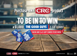 Win 1 of 5 the Good Guys E-Gift Cards