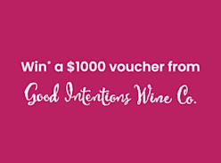 Win a $1K Good Intentions Wine Co. Voucher - Dymocks Books