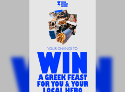 Win a Greek Feast for Themselves and Their Local Hero - Zeus Street Greek