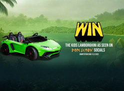 Win a Green XL Lamborghini Aventador SV Ride-on Car for Kids