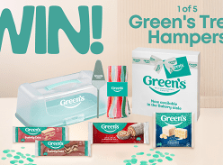 Win 1 of 5 Green's Treat Hampers