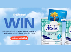 Win a 6 Months of Alula Gentle Toddler Milk & a $250 Visa Gift Card