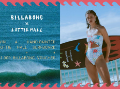 Win a Hand-Painted Lottie Hall Surfboard & $1K Billabong Voucher - Billabong