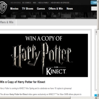 Win Harry Potter for Kinect video game exclusively on KINECT for Xbox 360