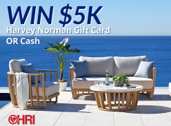 Win a $5K Harvey Norman Gift Card or Cash