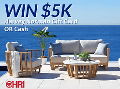Win a $5K Harvey Norman Gift Card or Cash