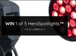 Win 1 of 5 Herospotlights (Red Light Therapy) - Red Light Hero