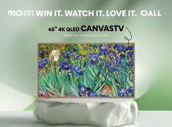 Win a Hisense 65″ 4K QLED Canvastv Series S7nau