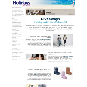 Win Holidays with Kids Giveaways