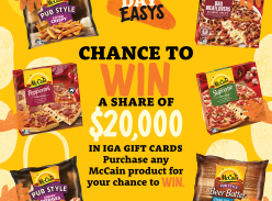 Win a Share of $20K IGA Gift Cards