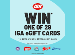 Win 1 of 29 IGA Gift Cards - IGA