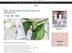 Win Indagare Natural Beauty Products