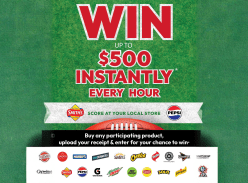 Win up to $500 Instantly Every Hour