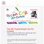 Win iPads, iPods + the chance to win a trip to the Toyota 'World Contest' in Japan!