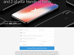 Win iPhone X for you and 2 of your friends or family
