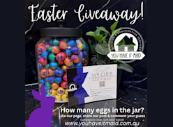 Win a Jar with Cadbury Easter Eggs & $200 Gift Voucher - You Have It Maid Cleaning & Organisation Services ACT & Qbn