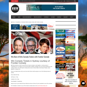 Win Jeff Green, Jonathan Pie and David Baddiel Comedy Tickets 