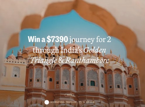 Win a Journey for 2 Through India's Golden Triangle & Ranthambore - International Traveller