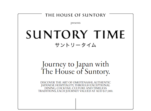 Win 1 of 3 Journeys to Tokyo with House of Suntory - The House of Suntory
