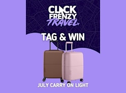 Win 1 of 2 July Carry on Suitcases