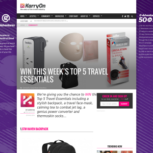 Win KarryOn's top 5 travel essentials!