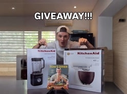 Win a Kitchenaid Pure Power Blender & a Porcelain Walnut Stand Mixer