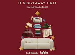 Win a $3K Koala Gift Card & $3K Bed Threads Gift Card