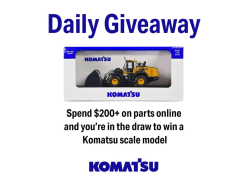 Win 1 of 14 Komatsu Scale Models