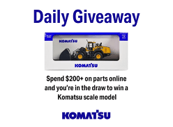 Win 1 of 14 Komatsu Scale Models