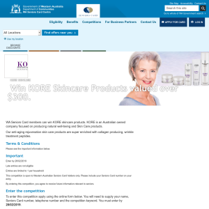 Win KORE Skincare Products