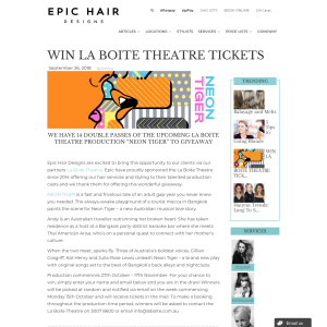 Win La Boite Theatre Tickets
