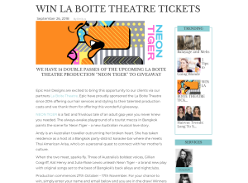 Win La Boite Theatre Tickets