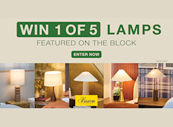 Win 1 of 5 Lamps Featured on the Block
