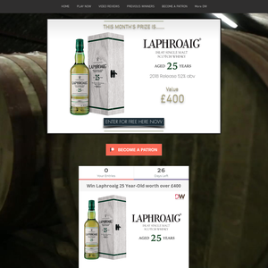 Win Laphroaig 25 Year-Old worth over £400