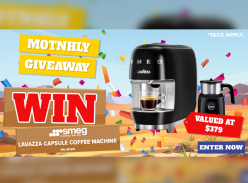 Win a Lavazza Smeg Capsule Coffee Machine - Stan Cash