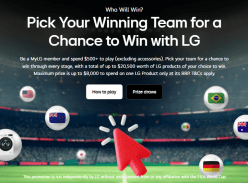 Win $8000 LG Credit & Minor Prizes - LG