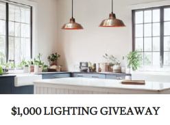Win $1K Lighting Giveaway