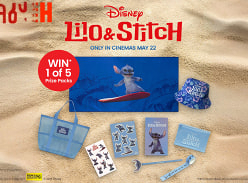Win 1 of 5 Lilo & Stitch Prize Packs