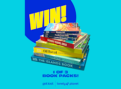 Win 1 of 3 Lonely Planet Book Packs