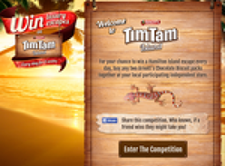 Win lucky escapes on Tim Tam Island every day for 6 weeks!