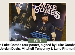 Win a Luke Combs Signed Poster