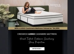 Win a Luxurious Creswick Lusso Cashmere Mattress