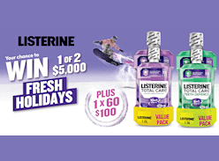 Win a Luxury Escape Voucher with Listerine