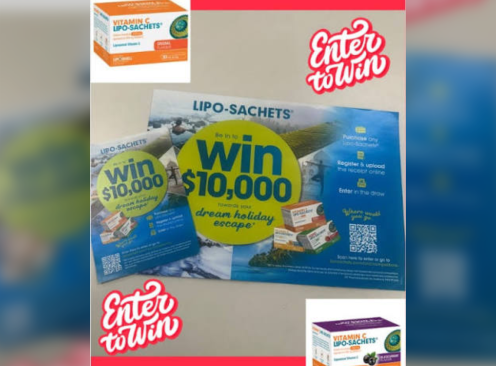Win a $10K Luxury Escapes Voucher - Lipo-Sachets