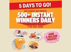 Win 1 of 3 Major Prizes or Instant Prizes - Clennett's Mitre 10