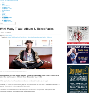 Win Matty T Wall Album & Ticket Packs